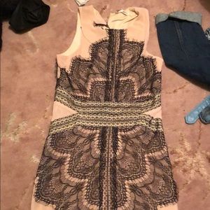 Beautiful skin tone with black lace dress